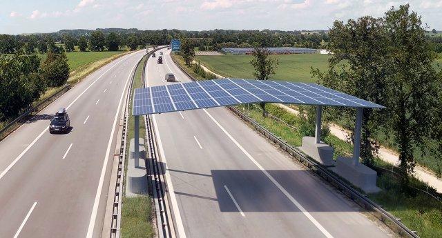 Pilotprojekt startet im Herbst - Solaranlage über der Autobahn