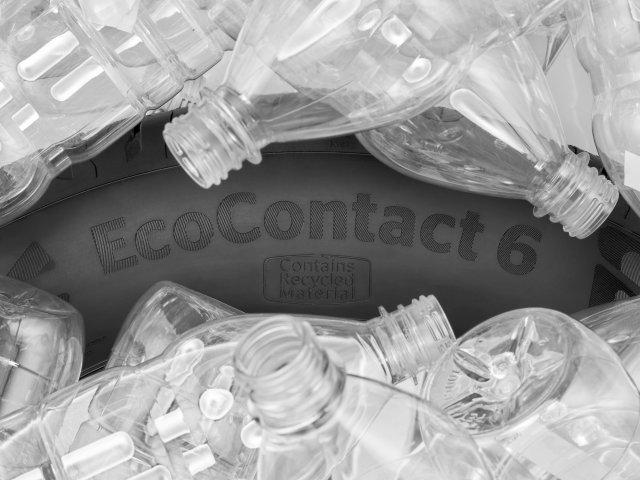 Recyclen von alten PET-Flaschen - Continental ConitRe.Tex