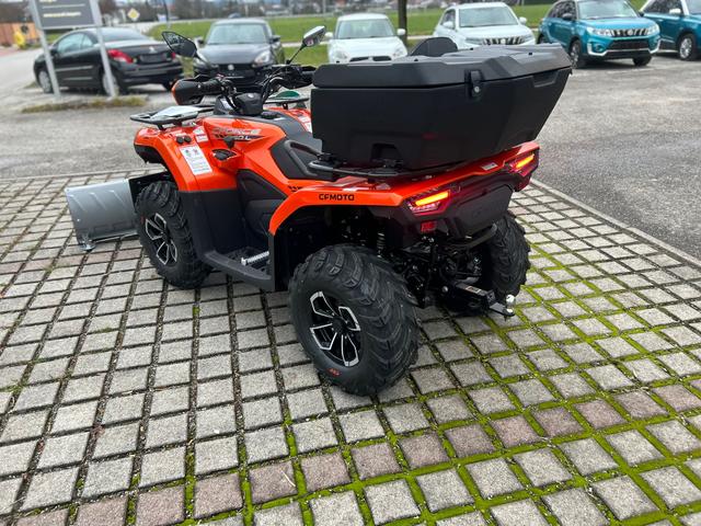 CFMOTO CForce 450 L ABS lava orange inkl. Top Case absperrbar und Schneeschild 