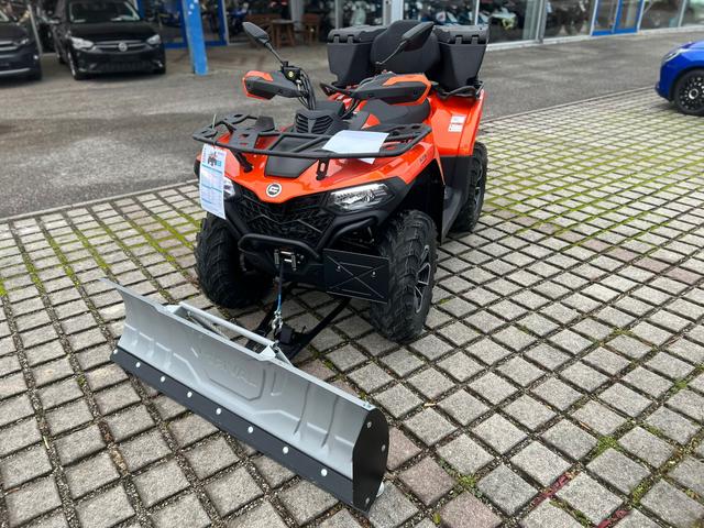 CFMOTO CForce 450 L ABS lava orange inkl. Top Case absperrbar und Schneeschild 