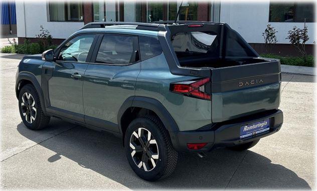 Dacia Duster Expression Pickup 1.6 HYBRID 140 (Benzin/Elektro) AUTOMATIK, 17" Alufelgen "TERGAN", Klimaautomatik, Hands-free, Rückfahrkamera, Parksensoren hinten, LED-Scheinwerfer, Radio 10" + Smartphone-Spiegelung, Abgedunkelte Scheiben, Nebelscheinwerfer, Armlehne, 