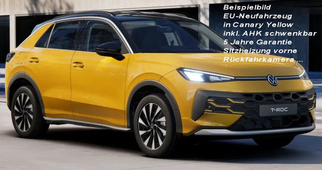 Volkswagen T-Roc - Life neues Modell 1.4 TSi 116 PS Automatik inkl. AHK schwenkbar, Sitz- und Lenkradheizung, 5 Jahre Garantie, Kamera, EPH vo. + hi., Diebstahlwarnanlage...