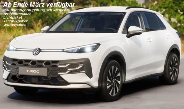 Volkswagen T-Roc - Life neues Modell 1.5 TSi 116 PS Automatik inkl. Vollausstattung wie AHK schwenkbar, LED-Plus-Lichtpaket, Technologiepaket, Sitz- und Lenkradheizung, 5 Jahre Garantie, Kamera, u.v. mehr
