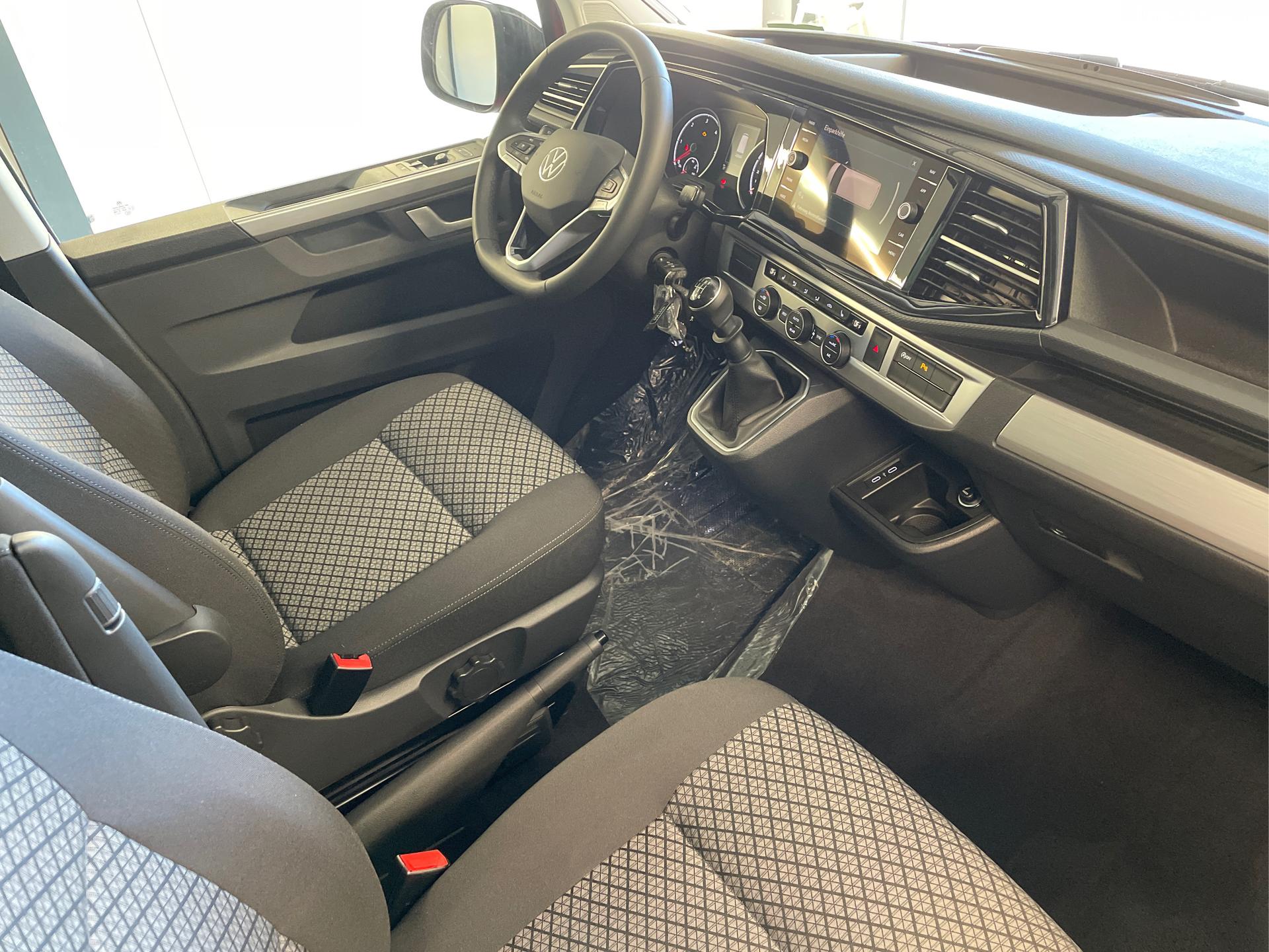 VW T6 Multivan Sitzbezug Bezug Leder Lehne vorn links grau schwarz