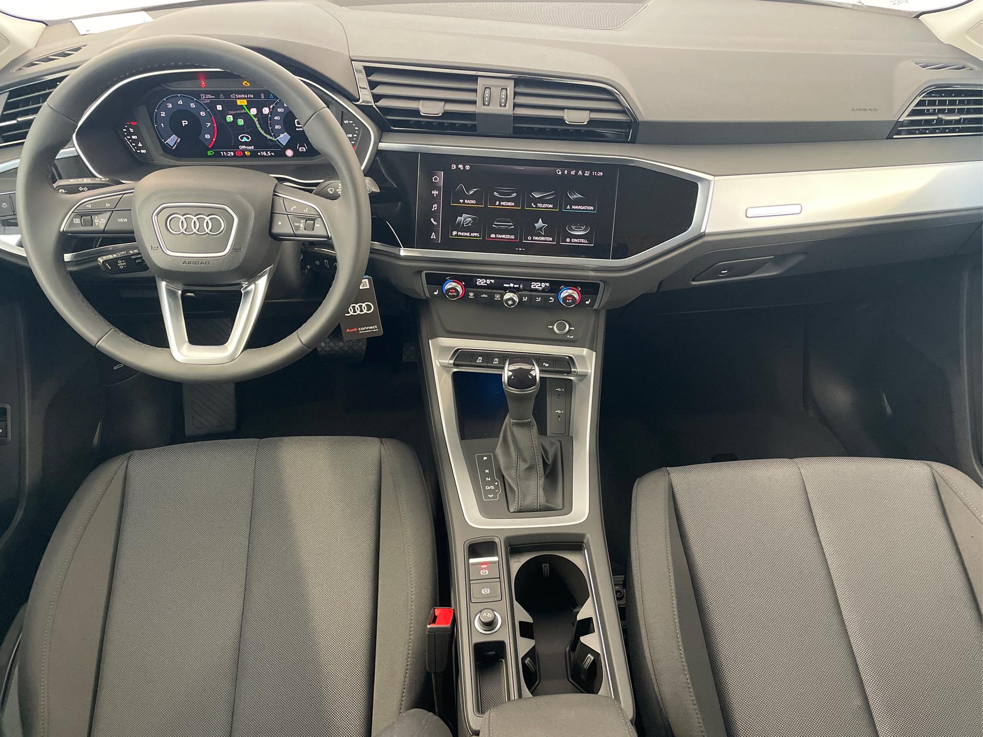 Für Audi Q3 8U Karbonfaser Innen Mittelkonsole GPS Navigation Navi  Rahmen（12-17）