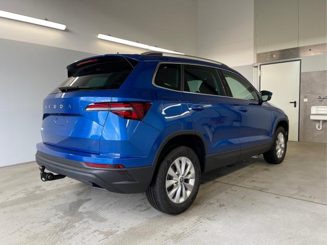 Skoda / Karoq / Blau / / / 150PS TSI DSG Navi+ACC+AHK+Kessy+Kamera+Sitzheiz+eHeck+GV5