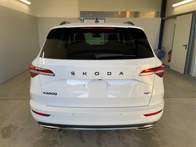 Skoda / Karoq / Weiß / / / TDI 4x4 AHK+360°+Alu19+Navi+Matrix+Winter-Paket