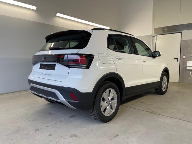 Volkswagen / T-Cross / Weiß / / / 95PS PDC vo+hi+Sitzheizung+App+Side+Travel+Stau+ACC+Klima