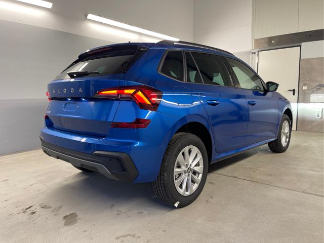 Skoda / KAMIQ / Blau / / / 115PS DSG Matrix+AHK+Kamera+PDC vor+hi+Kessy+Sitzheizung+GVL