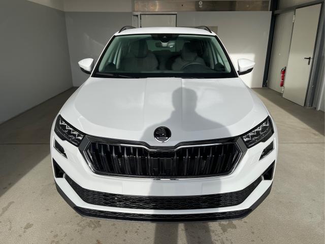 Skoda / Karoq / Weiß / / / 150PS DSG AHK+Kamera+ACC+Kessy+Kamera+ParkPilot vo+hi+App