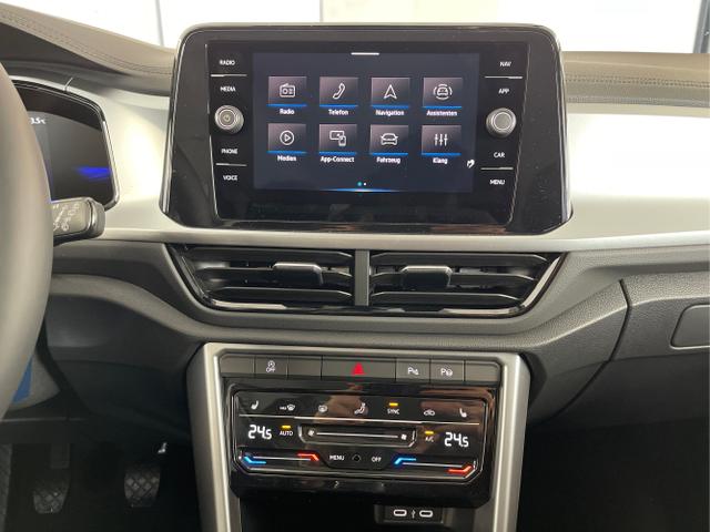 Volkswagen / T-Roc / Blau / / / 150PS AHK+Keyless+Kamera+ACC+Sitzheiz+Climatronic+Alu17
