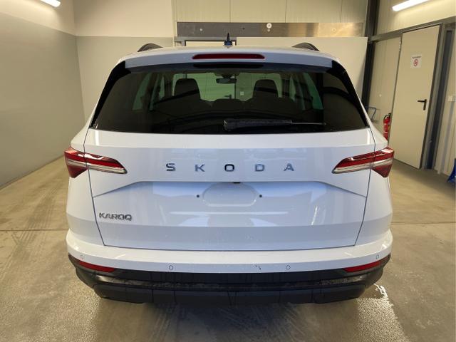 Skoda / Karoq / Wei&szlig; / / / 150PS DSG AHK+Kamera+ACC+Kessy+Kamera+ParkPilot vo+hi+App