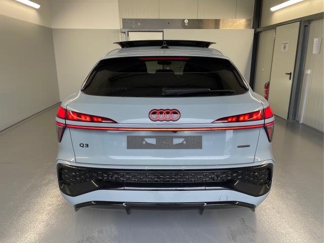 Audi / Q3 Sportback / Grau / / / TFSI 265 PS quattro S line Pano+TechPro+Matrix+AHK+HUD+Alu20+KlimaPlus+DCC+SONOS
