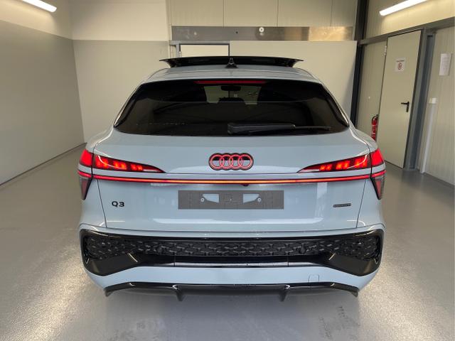 Audi / Q3 Sportback / Grau / / / TFSI 265 PS quattro S line Pano+TechPro+Matrix+AHK+HUD+Alu20+KlimaPlus+DCC+SONOS