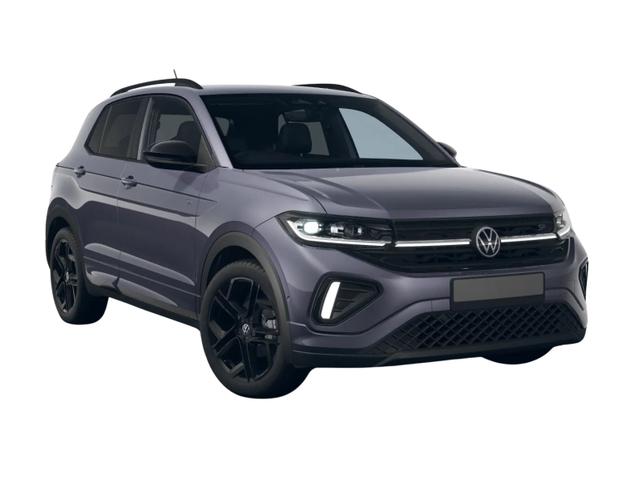 kurzfristig Volkswagen T-Cross - R-Line 150PS DSG Navi IQ.Light AHK Black Cam Keyless Side Climatronic Parklenk