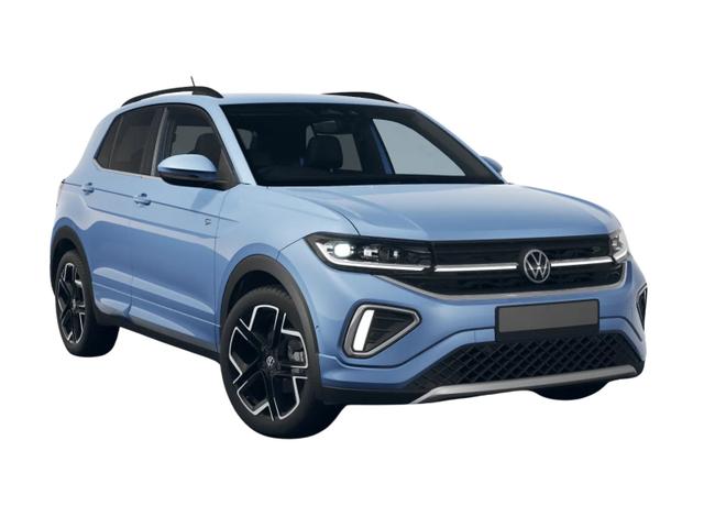 kurzfristig Volkswagen T-Cross - R-Line 115PS DSG AHK IQ.Light Kessy Kamera Parklenkassistent Sitzheizung
