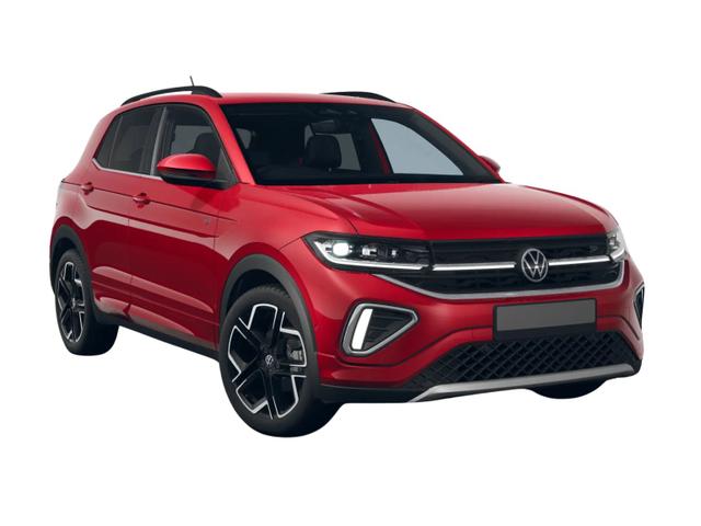 kurzfristig Volkswagen T-Cross - R-Line 115PS DSG AHK IQ.Light Kessy Kamera Parklenkassistent Sitzheizung