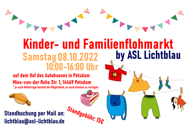Kinder- und Familienflohmarkt am 08.10.2022
