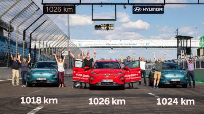 Hyundai Kona Elektro Rekordversuch