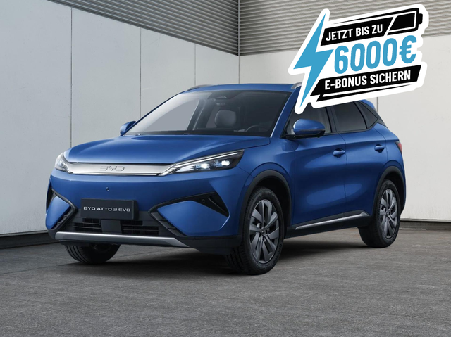 BYD Atto 3 - EVO Design Bis zu 6000&euro; E-Auto F&ouml;rderung zus&auml;tzlich!