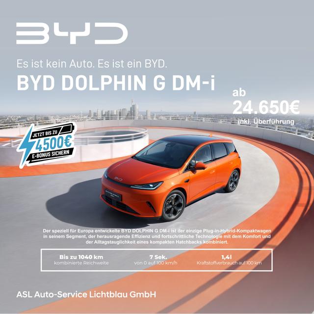 BYD DOLPHIN G DM-i – moderner Plug-in-Hybrid für den Alltag