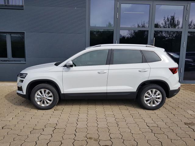 Skoda / Karoq / Weiß / / / Karoq Selection 2,0TDI 85KW PDC, Kamera