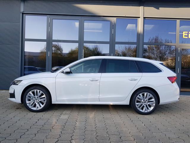 Skoda / Octavia Combi / Weiß / / / Skoda Octavia Facelift Design 1,5eTSI DSG 110KW AHK, Navi, 18, Matrix LED