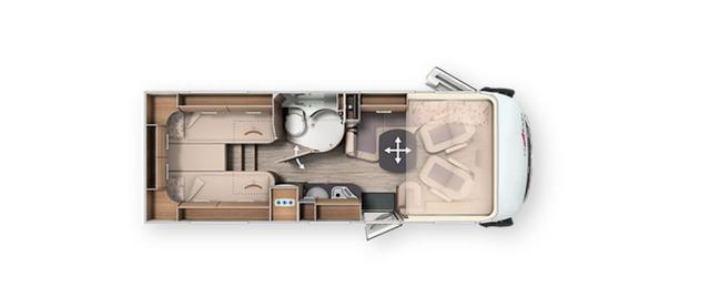 Carthago c-compactline I 143 LE Einzelbetten, Hubbett, Heckgarage 3.5 to 