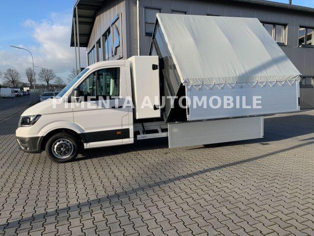 Volkswagen Crafter 50 3-S-KIPPER GESCHLOSSEN LAUB KISTE AHK 