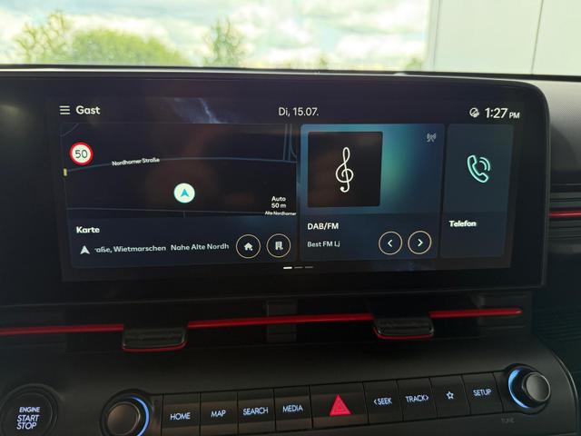 Hyundai KONA 1.6T-GDI 137 PS Prime N-Line DCT / NAVI 4x SHZ PDC vo. + hi. Kamera LED KEYLESS LM-Felgen 18 Zoll 