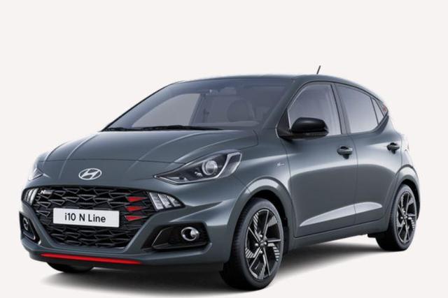 Hyundai i10 - 1.0 T-GDI 90 PS 5MT N Line 5 Sitzer / Navi Sitz + Lenkradheizung Klimaautomatik Einparkhilfe H Kamera