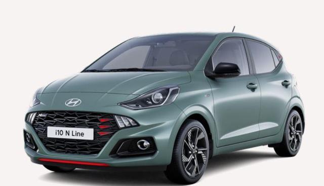 Hyundai i10 - 1.0 T-GDI 90 PS 5MT N Line 5 Sitzer / Navi Sitz + Lenkradheizung Klimaautomatik Einparkhilfe H Kamera