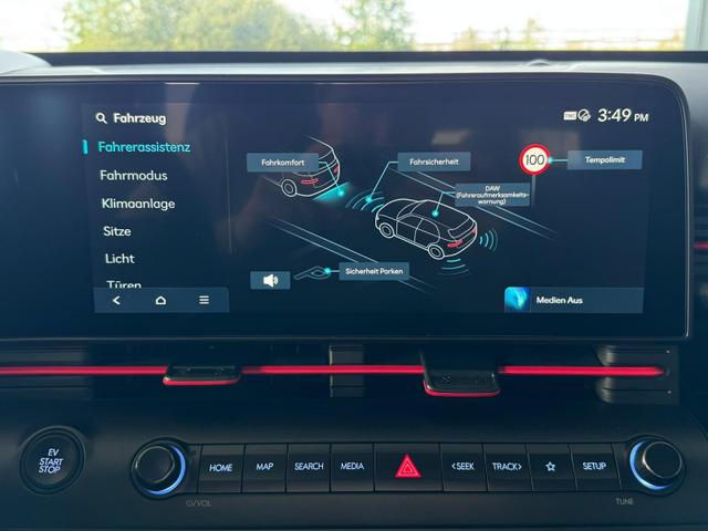 Hyundai KONA Elektro N-Line 64,8 kWh / Head-up 360 Grad Sitzheizung + Bel&uuml;ftung ACC Keyless Totwinkel LED Alu 19'' 