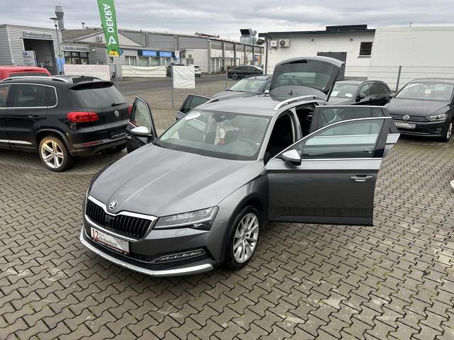 Skoda Superb Combi 2.0 TDI Scout 4x4*SOFORT VERF&Uuml;GBAR*GARANTIE*M. AUSWEISBAR* ELEKTR.HECKKLAPPE*R&Uuml;CKFAHRKAMERA*TEMPOMAT*GESCHWINDIGKEITSBEGRENZER*MULTIFUNKTIONSLENKRAD*AUTOMATIK*START/STOP AUTOMATIK*DRIVE MODE*PARKPILOT*NAVIGATION*SITZHEIZUNG*KLIMAAUTOMATIK* 