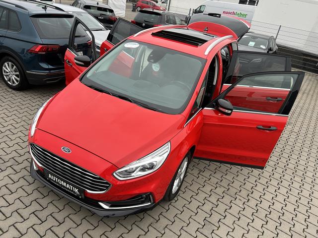 Ford Galaxy 2.0 EcoBlue Titanium Start/Stopp (EURO 6d-T*7 SITZER*ANH&Auml;NGERKUPPLUNG*8XREIFEN*GARANTIE*PANORAMADACH*TOTER-WINKEL-ASSISTENT*START/STOP AUTOMATIK*USB*NAVIGATION*STANDHEIZUNG*ABS*ASR*ESP*SPORTSITZE VORNE*WINTER-PAKET*FRONTSCHEIBE BEHEIZBAR*E.PARKBR 