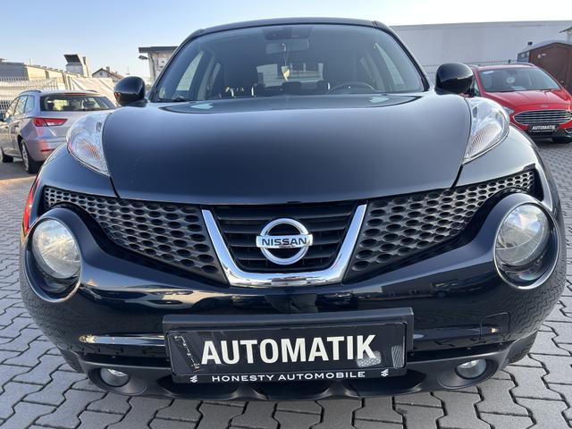 Nissan Juke 1.6 DIG-T Tekna 4x4*AUTOMATIK*R&Uuml;CKFAHRKAMERA*SCHECKHEFTGEPFLEGT*UNFALLFREI*KLIMAAUTOMATIK*NAVIGATION*SPORT-PAKET*ABS*CD-PLAYER*MP3*W&Auml;RMESCHURTVERGLASUNG MIT UV-SCHUTZ*WEGFAHRSPERRE*REGENSENSOR*AUX-IN ANSCHLUSS*ESP*EBD*USB-SCHNITTSTELLE*BREMSASSIST* 