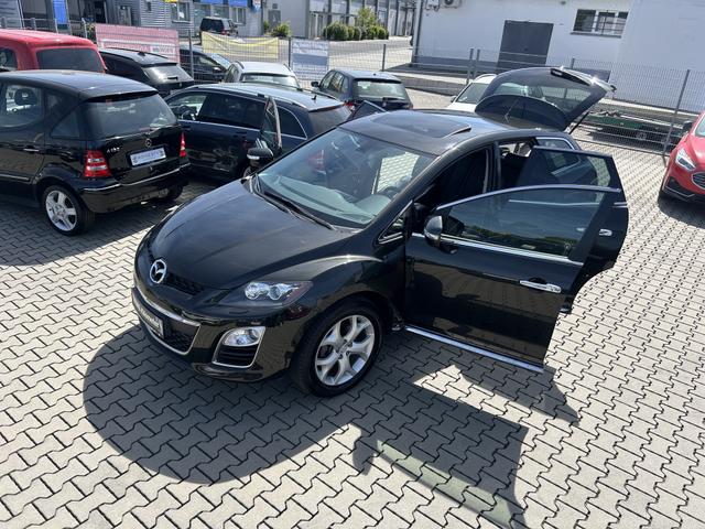 Mazda CX-7 2.2 CD Exclusive-Line ALLRAD*SITZHEIZUNG**R&Uuml;CKFAHRKAMERA*NAVIGATION*ELEKTR. SITZE*DIGITALER SERVICENACHWEIS VOLLST&Auml;NDIG*XENON-SCHEINWERFER*SOUND-SYSTEM BOSE*CD-WECHSELER 6 FACH*6 GANG*1 HAND*MULTIFUNKTIONSLENKRAD*SEITENAIRBAG VORN*KLIMAAUTOMATIK* 