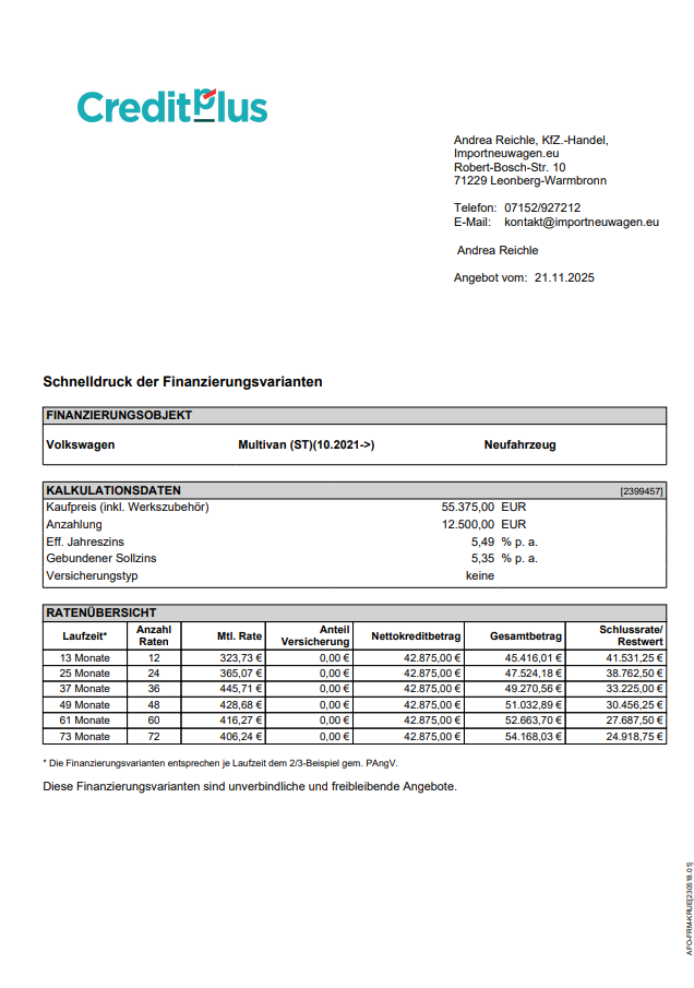 Volkswagen T7 Multivan Life Lang 2.0 TDI DSG AHK+AreaView+VisàVis uvm! 