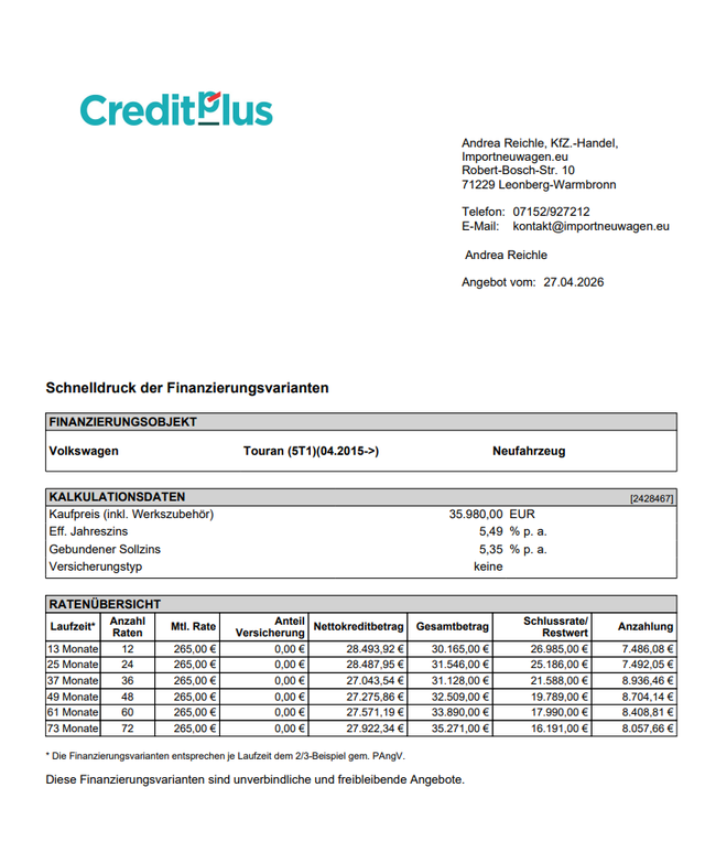 Volkswagen Touran Limited 1.5 TSI OPF AHK+App+5-Sitzer uvm! 