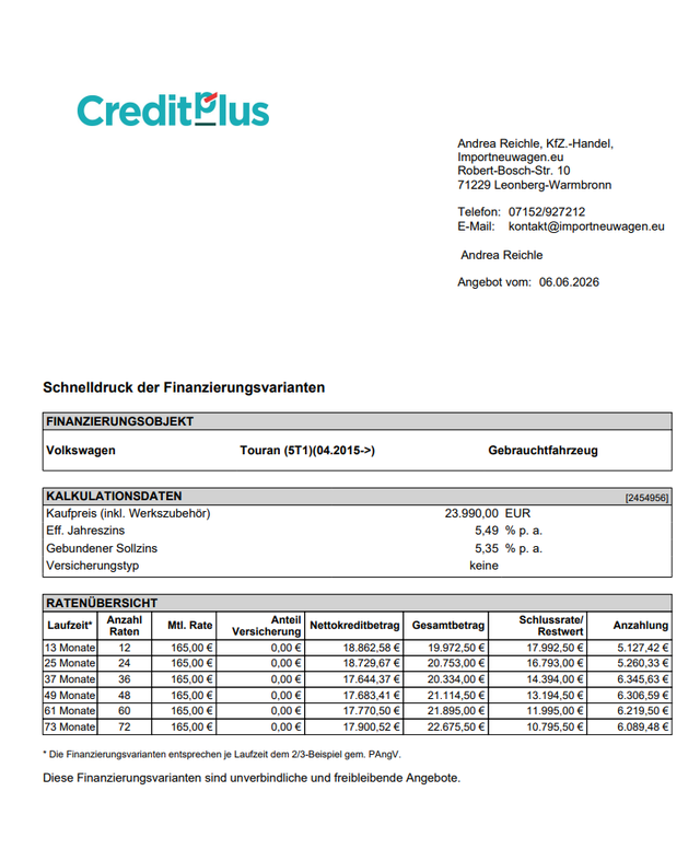Volkswagen Touran Highline 1.5 TSI ACT OPF LED+NAVI+EasyOpen uvm! 