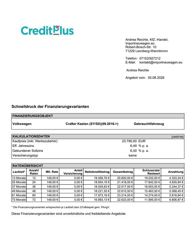 Volkswagen Crafter Kasten 30 L3H2 2.0 TDI Klima+AHK+Kamera+Holzboden! 