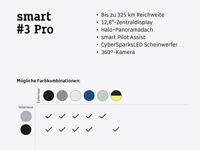 Smart #3 Pro⚡(130kW/Pano/Navi/LED/360°/19Zoll/V2L/smart-Pilot) 