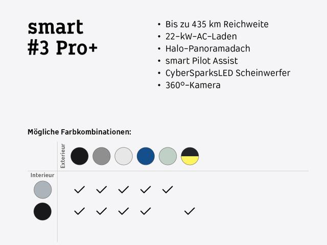 Smart #3 Pro+ - weitere Farbvariationen kurzfristig verfügbar! 