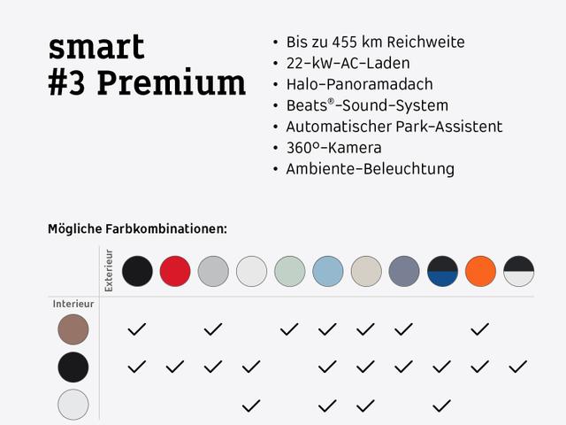 Smart #3 Premium - weitere Farbvariationen kurzfristig verfügbar! 