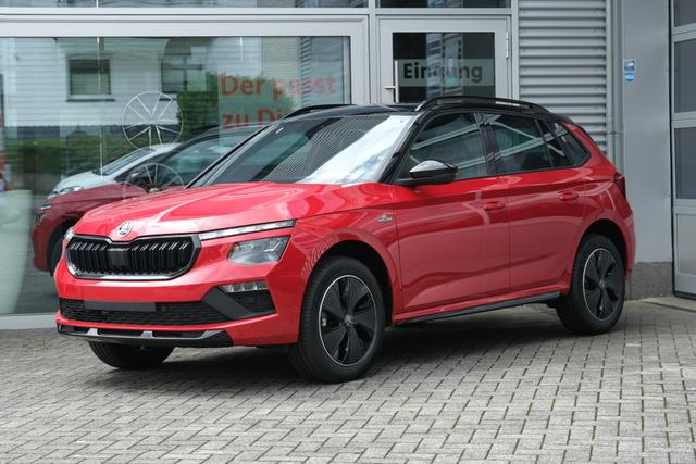 Skoda Kamiq - Monte Carlo 1.5 TSI DSG AHK Matrix Panodach Kamera Garantie 5J App-Navi