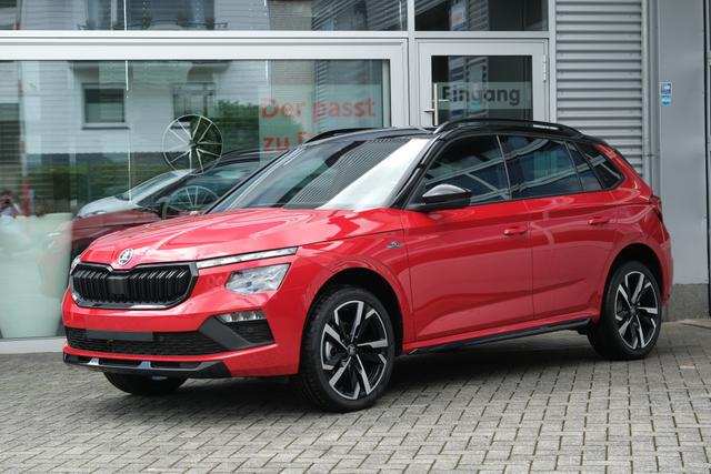 Skoda Kamiq - Monte Carlo 1.5 TSI DSG AHK Matrix Panodach 18" Kamera Garantie 5J App-Navi