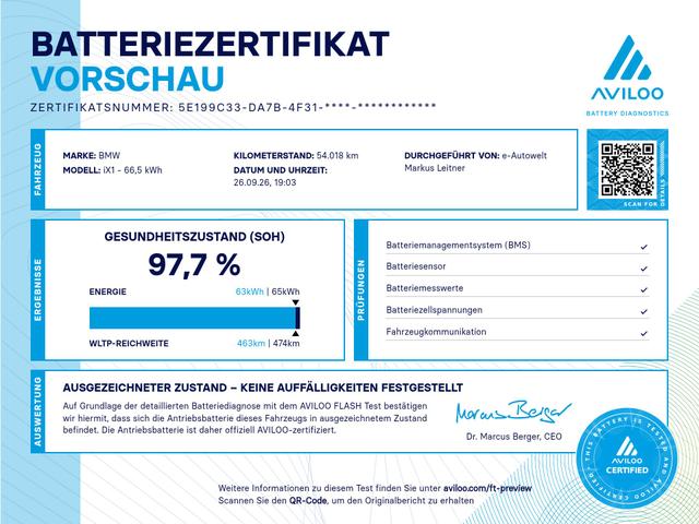 BMW iX1 xDrive30 M Sport 65kWh HeadUp Aktivsitz Totwinkelwarner 
