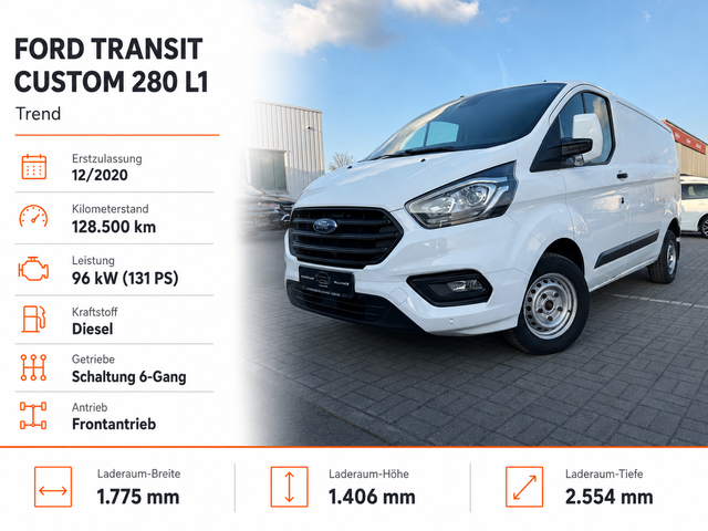 Ford Transit - Custom 2.0 TDCi 280 L1 Trend (EURO 6d-TEMP