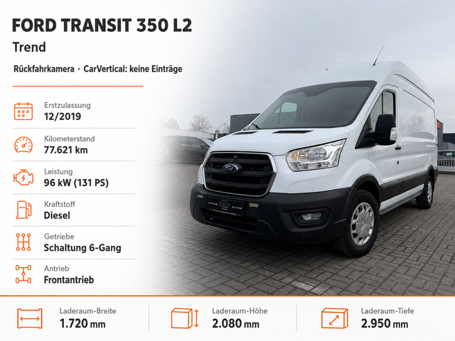 Ford Transit - 350 L2 Trend FT 2.0 TDCi DPF FWD