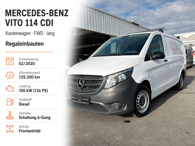 Mercedes-Benz Vito Kastenwagen - Kasten 114 CDI FWD lang *Regaleinbauten
